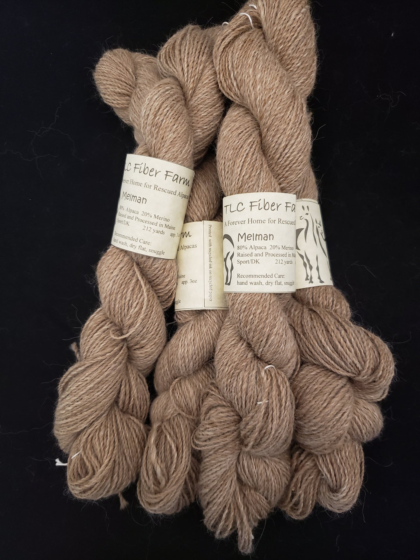 Melman - Natural alpaca yarn