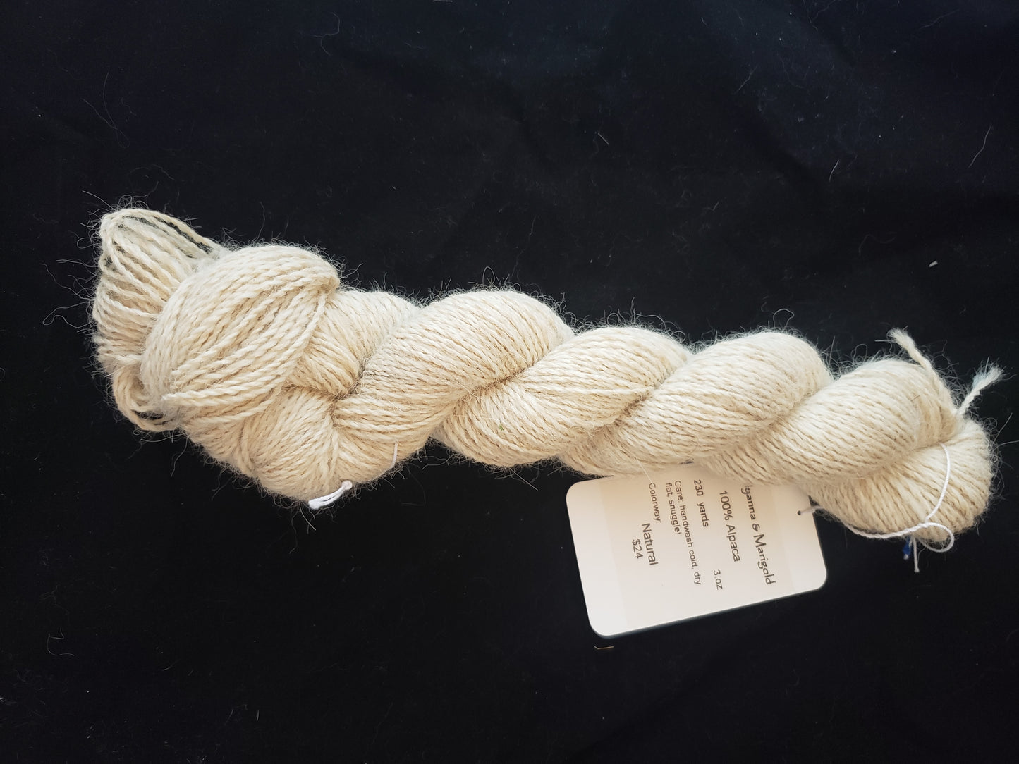 Pollyanna & Marigold - Bicolor Natural alpaca yarn