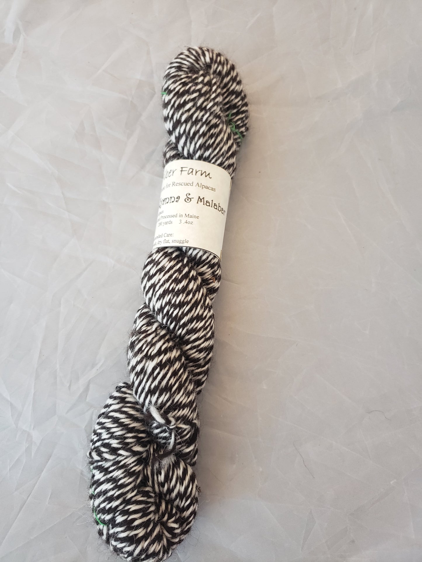 Pollyanna & Malabar - Bicolor Natural alpaca yarn